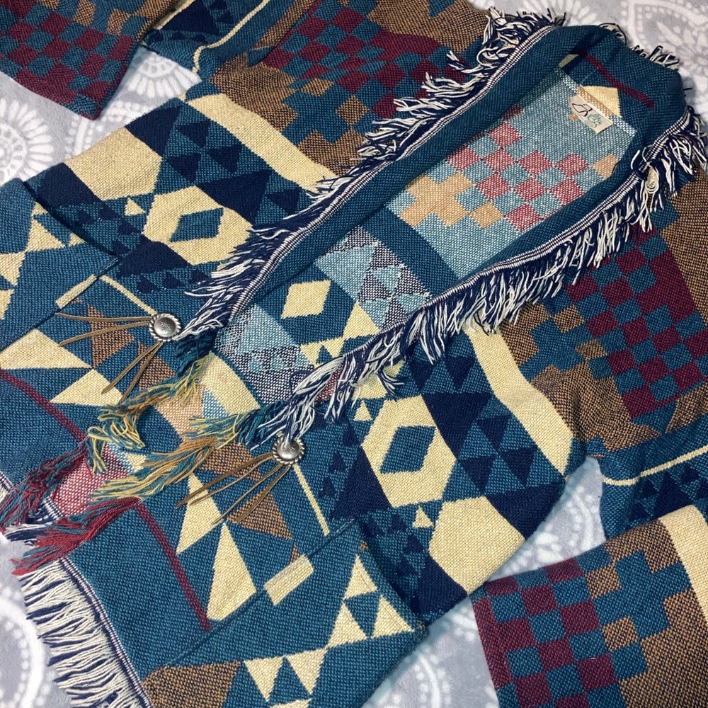Vintage Handmade Blanket Coat